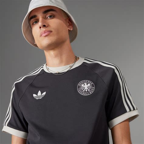 adidas t shirt tripes schwarz weiß|adidas T.